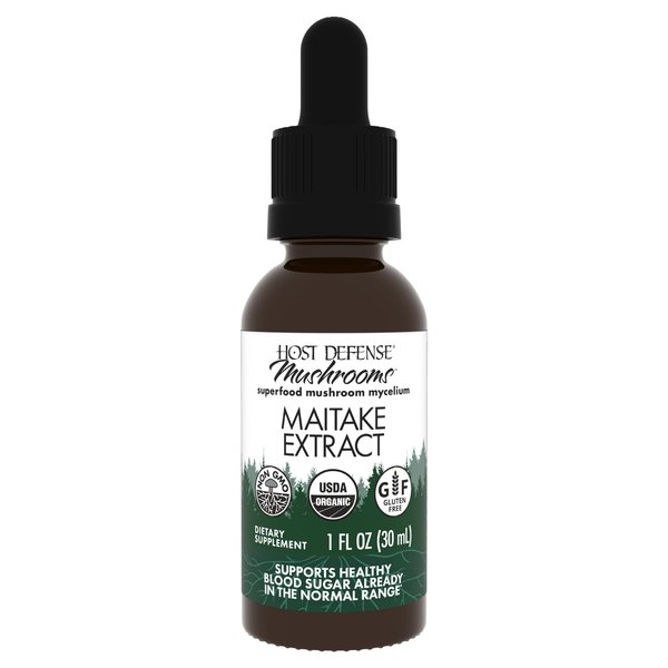 Host Defense Maitake Extract - Immune & Cellular Health Support Supplement - Dietary Herbal Supplement with Maitake Mushroom & Mushroom Mycelium - Liquid Mushroom Supplement - 1 fl oz (30 Servings)*