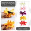 ANRONCH 5 Colors Artificial Flower Hair Clip, Flower Hairpin Hawaiian Plumeria Hairpin for Seaside Holiday, Bridal Hair Accessories Headwear for Woman Girl Lady Kids