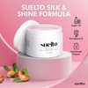 Suelto Silk + Shine Hair Mask Instant Shine Enhancing Hair Mask Formulated with Argan Oil, Sunflower Oil Panthenol, Hydrolyzed Proteins 12 Fl. Oz