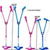 Kids Karaoke Microphone with Stand: Dual Music Stand and Microphone Stand, Bluetooth Microphone, Pink Microphone Perfect for Party Singing Adjustable Height Easy Assembly, Pedestal