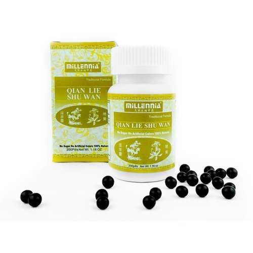 MILLENNIA Herbal Supplement Prostate Pills - Qian Lie Shu Wan - 12 Bottle Pack (200 Pills/Bottle)