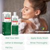 Tea Tree Body Wash Antifungal: Folliculitis Treatment for Dermatitis-Prone Skin, Face & Body Acne, Jock Itch, Athlete’s Foot, Ringworm, Tinea Versicolor, Body Odor, Eczema and Hidradenitis Suppurativa