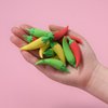 KUNFOWL 18 Pack Mini Chilli Erasers for Kids, 3D Puzzle Erasers for Boys and Girls, Fun Erasers for School Supplies Prize Gifts Party Favors (Chilli)