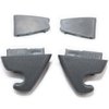 Havgufil 2PCS Sun Visor Support Clip for 2007-2013 Chevy Silverado Tahoe GMC Sierra Yukon #15882854 Gray