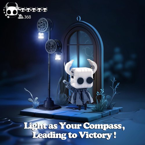 Mavo brix Knight Building Set, Popular Game Knight Building Toy with Light, Action Figure for Kids, Compatible with Lego, 370 PCS