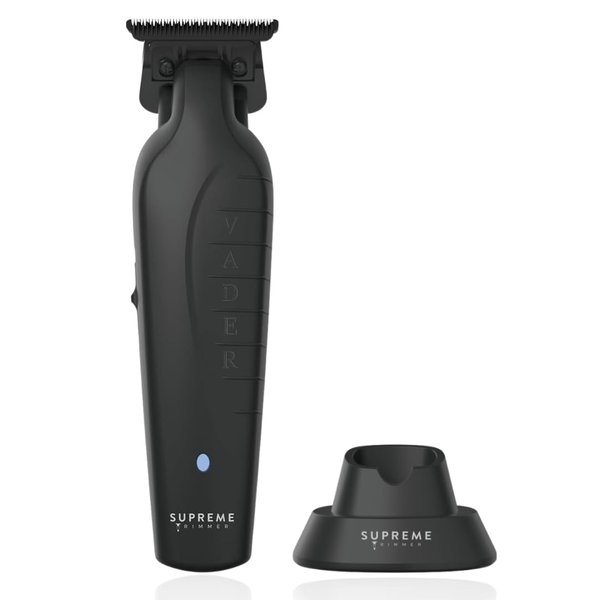 Supreme Trimmer Vader Trimmer ST3778 | Barber Liner Mens Beard Trimmer (210 Min Run Time) DLC T Blade Cordless Hair Clippers | Black