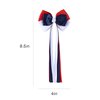Patriotic Hair Bows with Long Ribbon Tails for Teen Toddler Girls Red White Blue Alligator Clips Cheer Barrettes Grips Women July Fourth outfit Accessories Kids Back School Gift