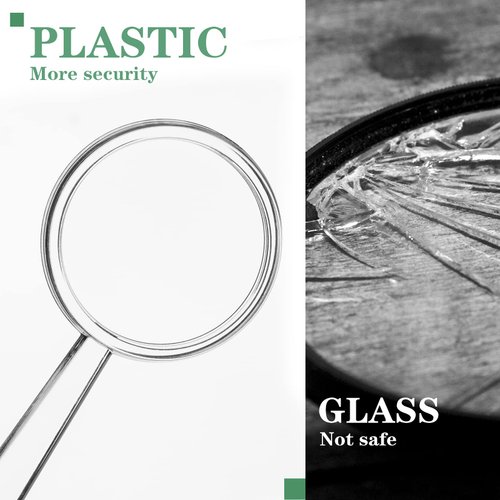 OBTANIM 40 Pack Mini Plastic Handheld Magnifying Glasses Portable Reading Magnifier for Senior and Kids, Hand Lens 5X Magnifier for Home, Outdoor Use