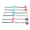 12 Piece Flower Bobby Pin Set. Flower Hair Clips Plumeria Flower Hair Accessories For Women and Girls