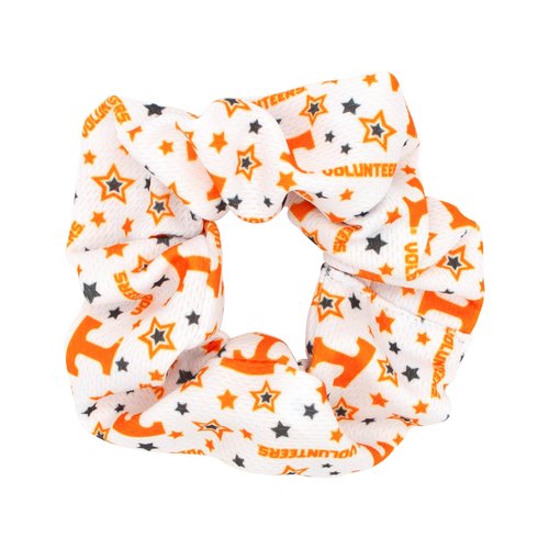 Divine Creations Girls' Collegiate Themed Game Day Logo Print Hair Scrunchie by Wee Ones, One Size, Tennessee