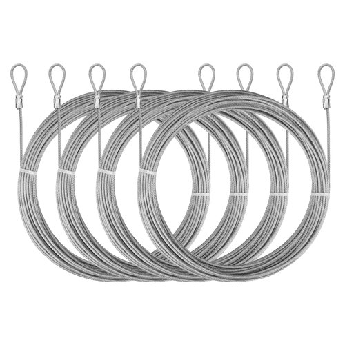 Neween 26 Feet (6.5ft x 4) Stainless Steel Metal Wire Cable Ropes Hardware Kits for Square and Rectangle Sun Shade Sail Canopy
