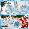 Bezkega Winter Party Plates and Napkins,Snowflake Party Supplies 60pcs Winter Wonderland Paper Plates and Napkins for Christmas Holiday Winter Party Supplies