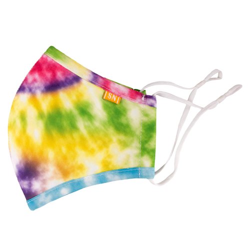 Spring Notion Resuable Washable Tie Dye Prints Cotton Cloth Face Mask for Adults and Kids Shave Ice Medium