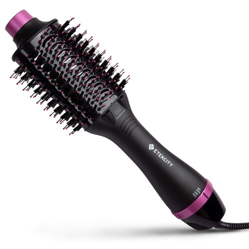 Etekcity Hair Dryer Brush, Blow Dryer Hot Air Brush for Women, One Step Hair Dryer and Styler Volumizer, Quattro Ionic Generator, Ceramic Coating & 3 Temperature Settings, ETL & CA65 Certified