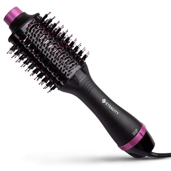 Etekcity Hair Dryer Brush, Blow Dryer Hot Air Brush for Women, One Step Hair Dryer and Styler Volumizer, Quattro Ionic Generator, Ceramic Coating & 3 Temperature Settings, ETL & CA65 Certified