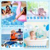 Hungdao 48 Pcs 2 Inch Mini Rubber Ducks for Kids Children Party Favors Bulk Bath Ducks Summer Pool Floating Toys Rubber Ducks Birthday Gifts for Boys Girls Baby Shower Supplies (Blue)