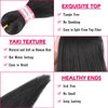 Dorsanee Pre Stretched Braiding Hair 20 Inch 8 Packs Natural Black Professional Braiding Hair for Braids Soft Yaki Texture Hot Water Setting Synthetic Hair Extensions (20inch,#1B)