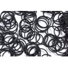 Youxuan Small Hair Elastics for Girls, Soft and Comfy Rubber Bands, 100 PCS Hair Ties, Black