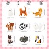 Hicarer 36 Pack Barnyard Farm Animal Keychains Farm Theme Key Ring Decoration Farm Birthday Party Supplies Favors (Cat Style)