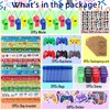 134 Pcs Video Game Party Favors, Includes Video Game Slap Bracelet Keychain Stamper Whistle Mesh Bag Card Stickers Tattoos for Kids Gaming Party Favors Birthday Goodie Bag Fillers