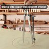 Mr. Pen- Professional Compass with Lock, 8 inch, Pencil Compass, Woodworking Compass, Compass for Geometry, Wing Divider, Compass Drawing, Drafting Compass, Carpenter Compass, Scribe Tool
