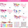 Qyeahkj 24 Sets Unicorn Crafts Kit for Kids Unicorn Foam Arts Gifts with Magnet Cartoon Foam Sticker Craft Projects for Toddlers Home Class Fun Game Activities Birthday Party Favors Supplies