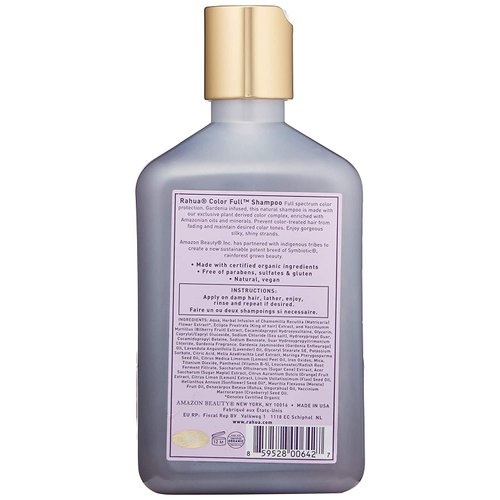 Rahua Color Full Purple Shampoo, 9.3 Fl Oz, Nourishing Hair Shampoo, Nourishing Natural, Plant-Based Derived Ingredients, Gardenia Scent, For Color Treated Hair, Vibrant Hair Color & Hair Care
