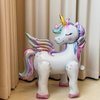 Self-Standing Unicorn Balloons for Birthday Decorations Rainbow Unicorn Party Supplies Unicorn Foil Balloon - 28 Inch, Pack of 2