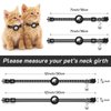 2 Pack Airtag Cat Collar Breakaway with Bell,Reflective Kitten Collar with Apple Airtag Cat Collar Holder,Adjustable 7-12In,Safety Buckle for Girl Boy Cats,Pet Supplies,Accessories,Gifts (Black)