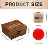 Left Right Center Dice Game Set, Include 3 1-inch Wooden Dices and 48 Pcs Chips in Wooden Box, Easy to Store and Carry Around for Travel