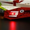 JANWAALY LED Lighting Kit Compatible with Lego 75333 OBI-Wan Kenobi’s Jedi Starfighter Building Set - Lights Only - Decoration LED Light Kit Without Building Block Model (Basic Version)