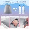 Irenare Self Tan Sleep Sack Breathable Self Tanning Sheets Self Tanning Bed Sheet Protector Self Tan Sleep Bag Travel and Camping Sheet Sleeping Bag Liner for Outdoor Travel Hiking(Silver Gray)