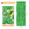 5 Pack Green Fringe Backdrop 3.2ft x 8.2ft Foil Curtain Tinsel Foil Fringe Curtains Backdrop Tinsel Backdrop Streamers for Birthday Curtain Party Decoration Wedding Christmas Decoration (Green)