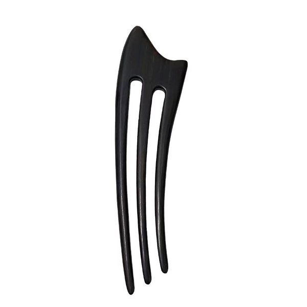 CHOISBEING Wooden French Hair Fork Handmade 3-Prong Hair Stick for Women Ebony Hair Chopsticks for Buns Chignon Hair Pins Accessory