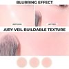 ABOUT TONE Fluffy Wear Blusher - Pressed Powder Cheek Blush with Airy and Soft Matte Blurring Finish Blendable & Buildable Natural Color Korean Makeup Vegan (06 MOOD LAVENDER)
