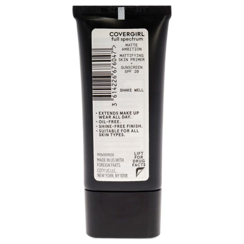 COVERGIRL Matte Ambition, Skin Primer Spf 20, 1.01 Ounce