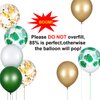 65 Pieces Jungle Safari Theme Balloons Green White Latex Balloons Palm Leaves Balloon Confetti Balloons with Balloon Arch Kit for Kids Boys Jungle Safari Birthday Baby Shower Decorations