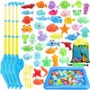 TOY Life 4-Player Magnetic Fishing Game for Kids, Bath Toys for Kids Ages 1-3, Toddler Fishing Pole, Magnetic Fishing Toy, Toddler Bath Toys for Kids, Kids Fishing Rod, Bath Toys for Kids Ages 4-8