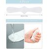 Zhanmai 6 Pcs Sweat Bra Liners 17.72 Inch Under Bra Pads for Sweating Sweat Liner Absorber Cotton Pad Under Breast for Women (White)