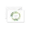 Paper Frenzy Elegant Ferns Thank You Note Cards and Envelopes - 25 pack