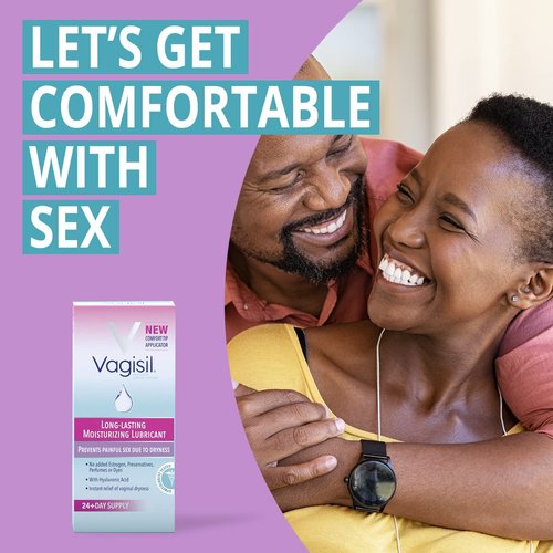Vagisil Prohydrate Internal Vaginal Moisturizer, Gel & Lubricant for Women, Gynecologist Tested, 8 Count, Pack of 1 (8 Total Applicators)