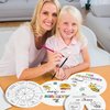 COcnny Religious Coloring Wheel Craft - 24 Sets Beatitudes Christian Craft for Kid, Color Your Own Jesus Art Kit, Biblical Bee DIY Crafts for Sunday School Classroom Church Activities VBS Supplies