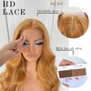 MITIMES #27 Honey Blonde Lace Front Wig Glueless Body Wave Lace Front Wigs Pre Plucked Synthetic Wear And Go Glueless HD Lace Front Wig With Natural Hairline
