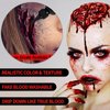 2PCS Halloween Fake Blood Makeup Kit, 3.52oz (100ml) Fresh Red + Dark Red Realistic Effect Washable, Vampire Makeup for Halloween Costume,Theater, Cosplay, Zombie, Special Effects, SFX Makeup