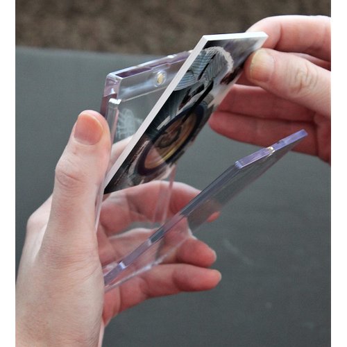 UVBLOC One Touch Card Holder 180pt Magnetic Baseball Jersey Patch Protectors Sleeves Cases for Trading Sports Cards