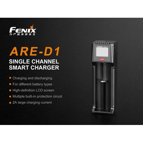 EdisonBright Fenix are-D1 USB powered smart battery charger for 21700/18650/16340 BBX5 battery carry case