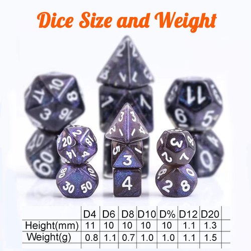 15 Sets Random Assortment Polyhedral RPG Mini Dice (105pcs),Surprise Mystery Mini Dice Set,10mm Mini DND Magic The Gathering Dice Set for MTG,RPG,D&D Dungeons and Dragons Role Playing Game