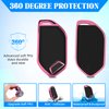 QBUC for KIA Key Fob Cover with keychian,TPU Protection Key Case Compatible with Telluride 2023 2024 2025 EV5 Sorento K4 K5 GT-Line Remote Smart Key Fob Protector (Pink)