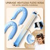 Overnight Heatless Hair Curler to Sleep in, Little Heatless Curls Satin Velvet Overnight Flexi Rods No Heat Overnight Sleeping Curling for Blowout Hair Styling Tools -3pcs Blue