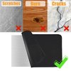 Amerbro 24x31in Heat Resistant Grill Mats for Outdoor Grill to Protect Your Prep Table and Outdoor Grill Table - Fire Proof & Water Proof & Oil Proof BBQ Mat - Black (0.6mm)